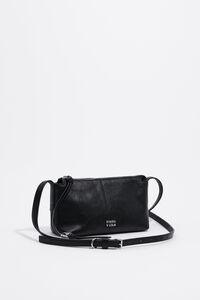 Black leather mini bag
