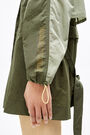 Short khaki nylon trench Short khaki nylon trench