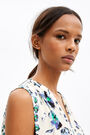 Moonlight-Flowers fluid blouse Moonlight-Flowers fluid blouse