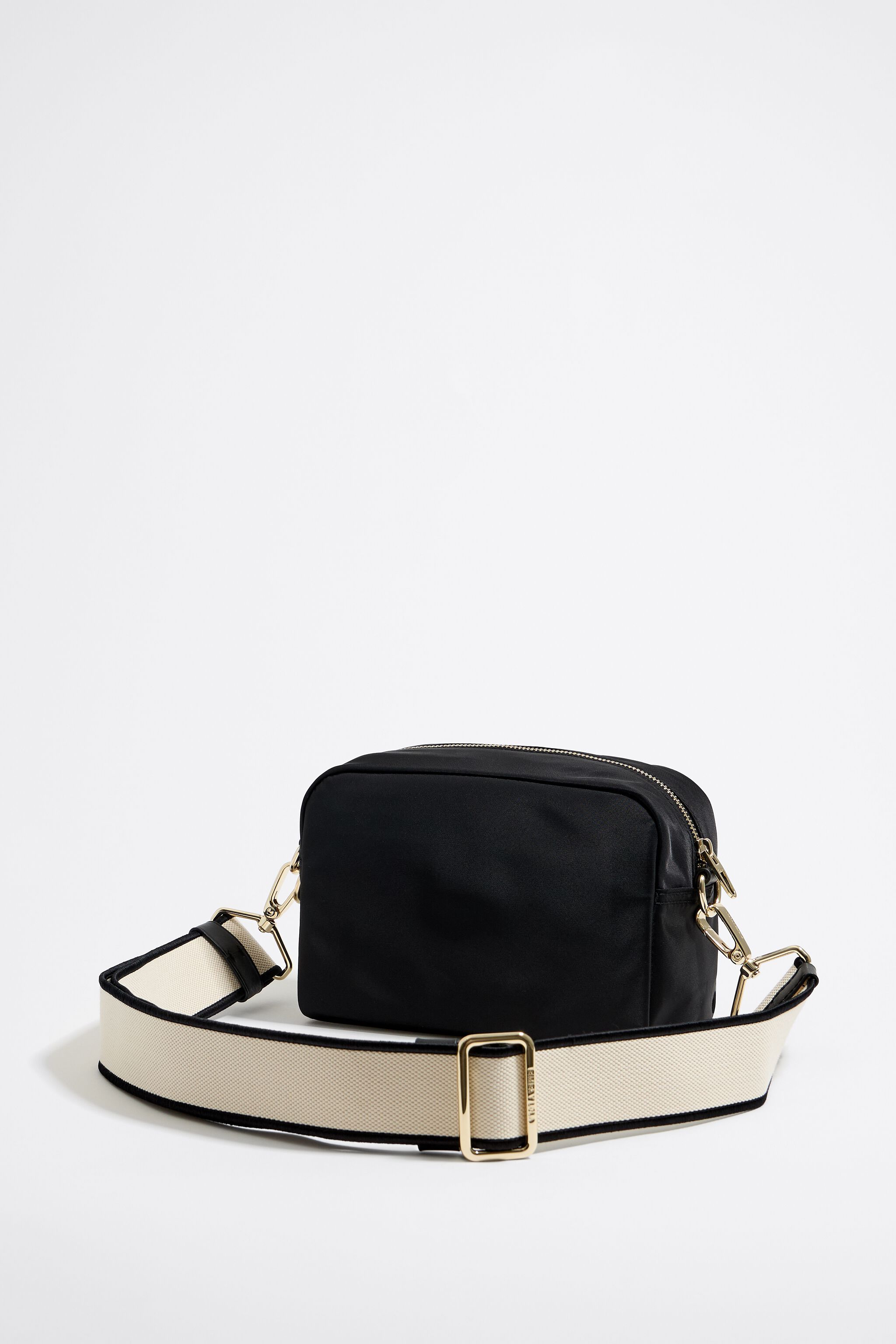 Small black nylon crossbody bag sale