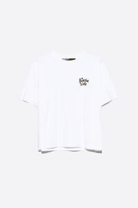 White cotton boxy T-shirt