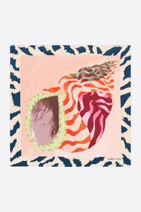 Pink shell scarf