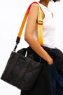 M black padded nylon shopper bag M black padded nylon shopper bag