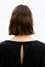Black lurex draped blouse Black lurex draped blouse
