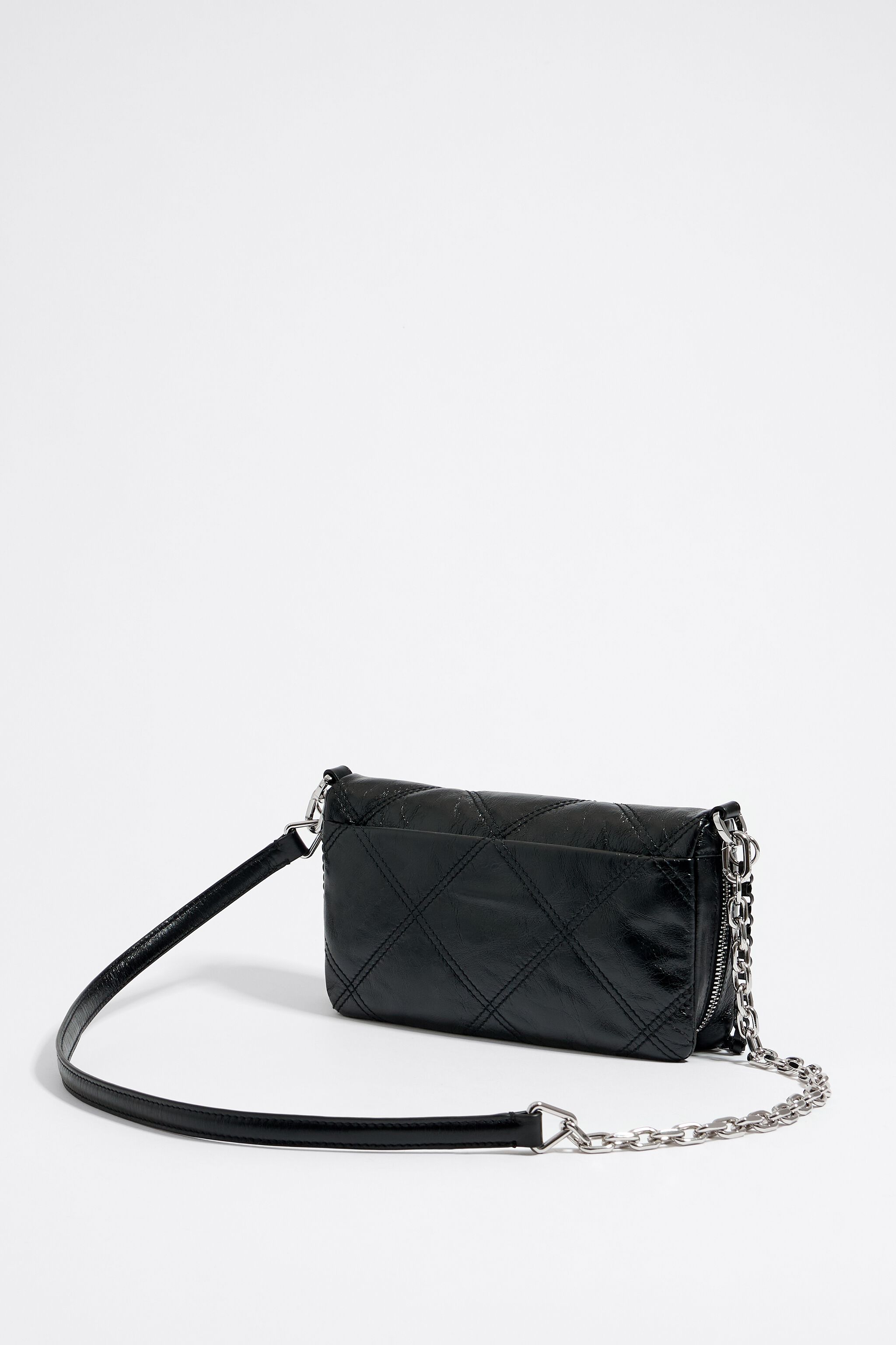 Small black leather cross body bag online