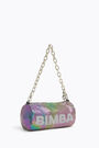 Iridescent mesh cylindrical bag Iridescent mesh cylindrical bag