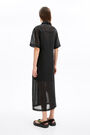 Black organza shirtdress Black organza shirtdress