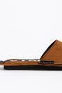 Terracotta split leather flat sandal Terracotta split leather flat sandal