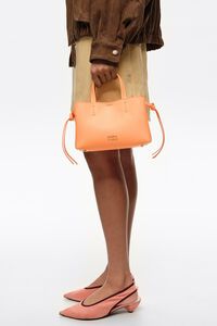 Mini orange sorbet leather Chihuahua bag