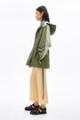 Short khaki nylon trench Short khaki nylon trench