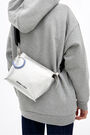 S silver leather rectangular crossbody bag S silver leather rectangular crossbody bag