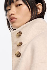 Ivory double-face A-line coat Ivory double-face A-line coat