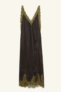 Faded black camisole dress with knot