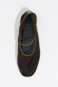 Dark green mesh ballerina