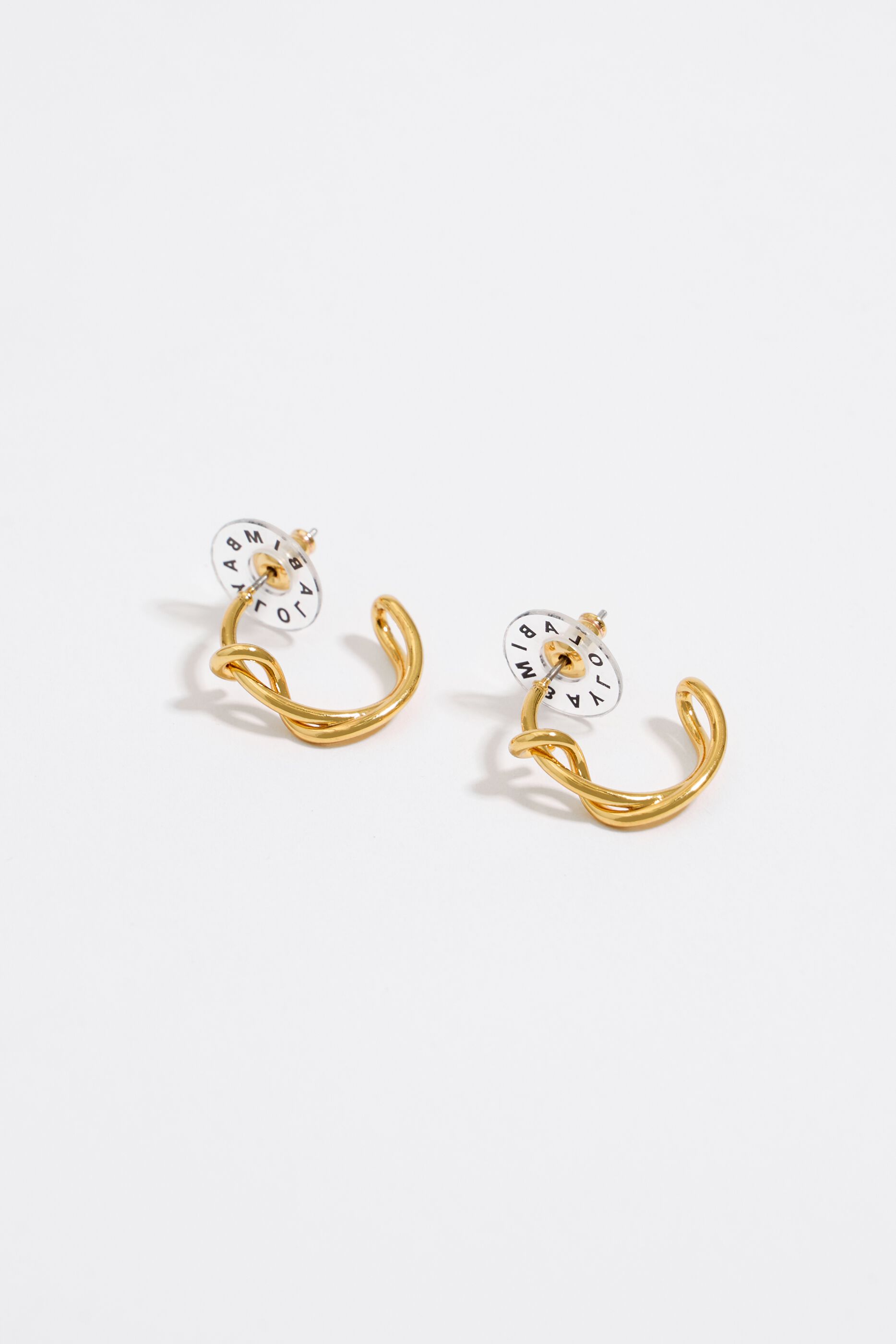 Gold knot hoop earrings new arrivals
