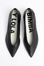 Black leather court shoe Black leather court shoe