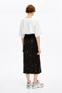 Black Cosmic-Stars midi skirt Black Cosmic-Stars midi skirt