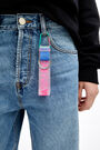 Fuchsia multilogo key ring Fuchsia multilogo key ring