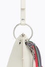 M white leather trapezium crossbody bag M white leather trapezium crossbody bag