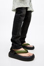 Olive green platform sandal Olive green platform sandal
