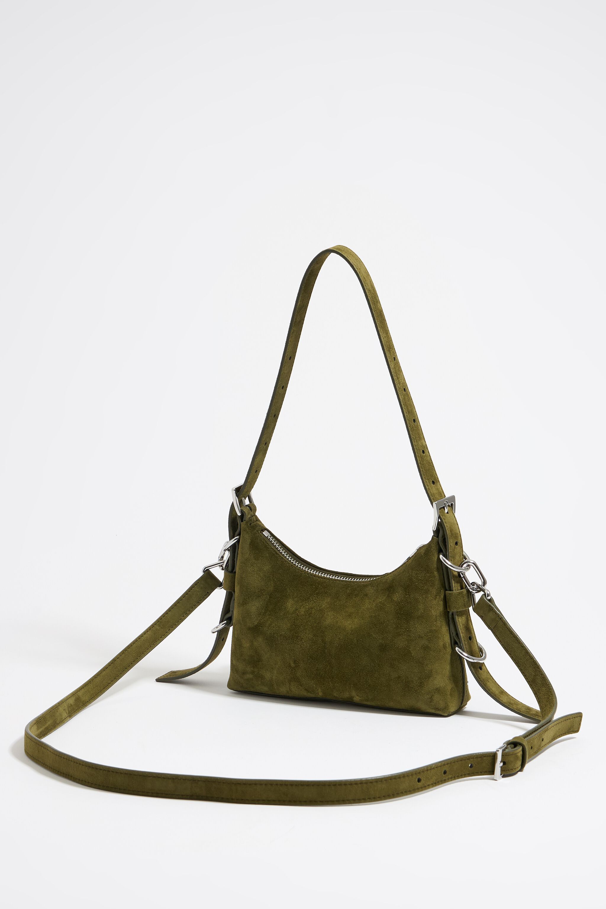 Green suede deals hobo bag