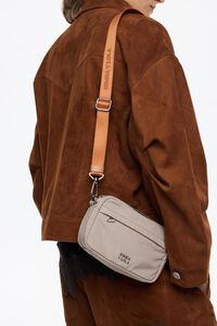Stone nylon crossbody bag
