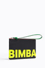Black leather logo envelope make-up case Black leather logo envelope make-up case