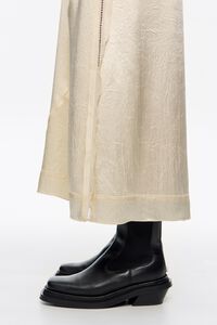 Black leather high ankle boot