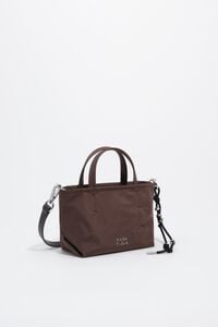 Small mocha nylon bag