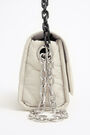 S stone padded nylon flap bag S stone padded nylon flap bag