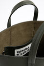L green leather vertical shopper bag L green leather vertical shopper bag