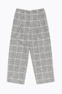Grey chequered coulotte trousers Grey chequered coulotte trousers
