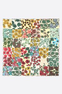 Floral patchwork shawl