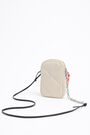 White padded leather phone minibag White padded leather phone minibag