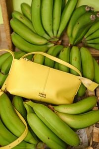 Lemon leather mini crossbody bag