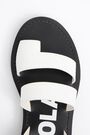 Flat white leather straps sandals Flat white leather straps sandals