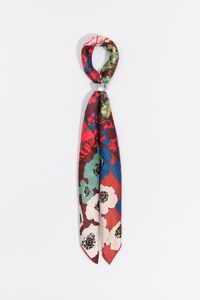 Floral patchwork scarf charm