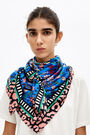 Blue Saturn floral scarf Blue Saturn floral scarf