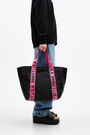 L black nylon shopper bag L black nylon shopper bag