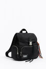 M black nylon backpack M black nylon backpack