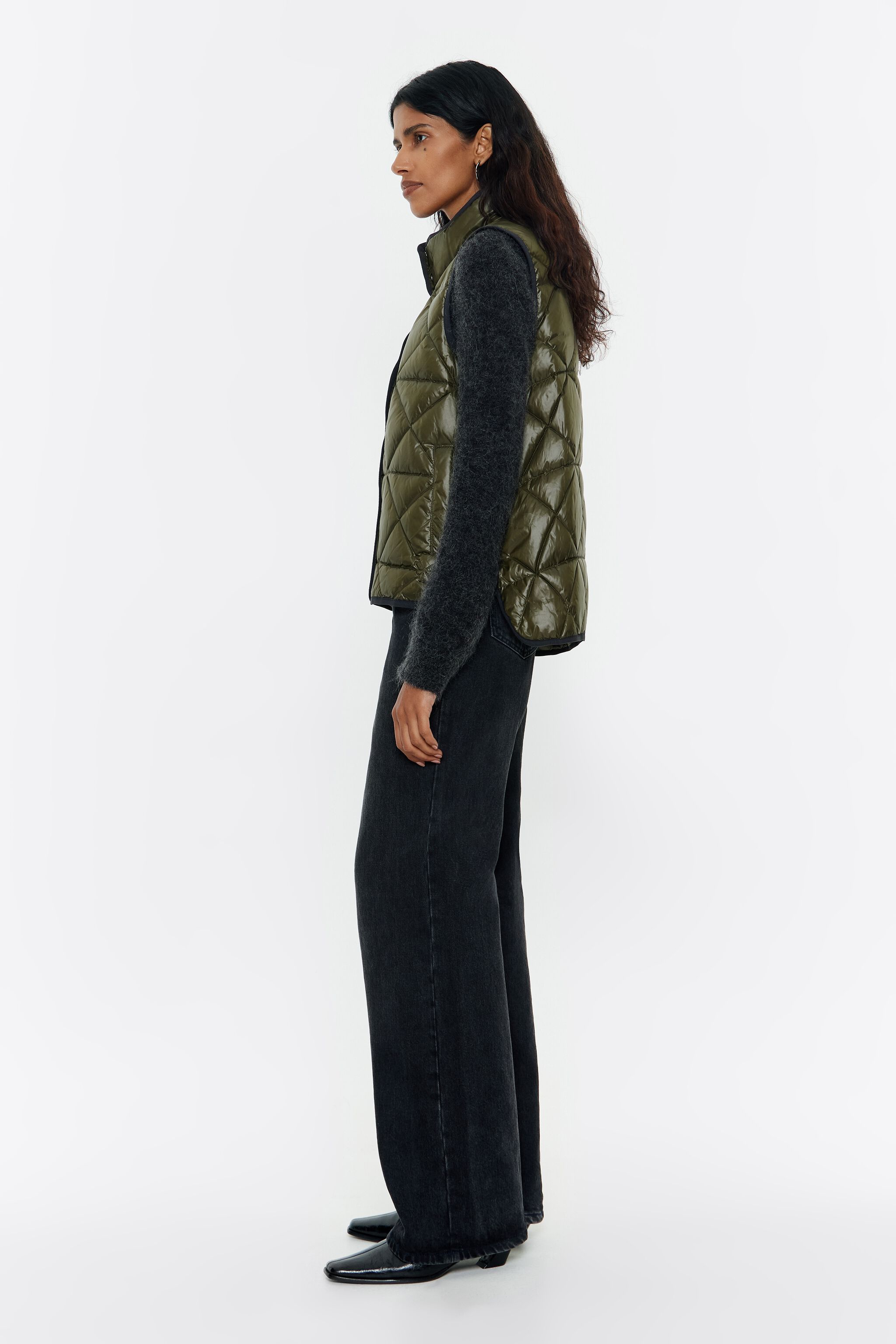 Straight down vest on sale