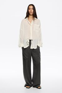 Lead maxi pockets fluid trousers