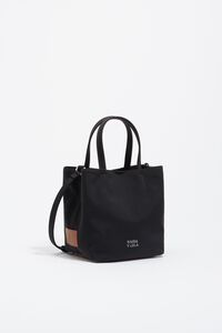 Small anthracite gabardine Chihuahua bag