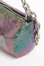 Iridescent mesh cylindrical bag Iridescent mesh cylindrical bag