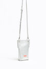 Silver leather phone minibag Silver leather phone minibag