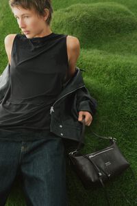 Medium dark brown leather Madrid bag