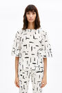 White Paper-Lines blouse White Paper-Lines blouse