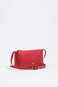 Red leather mini bag