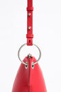 M red leather trapezium crossbody bag M red leather trapezium crossbody bag
