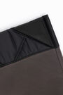 S padded nylon flap bag in black S padded nylon flap bag in black